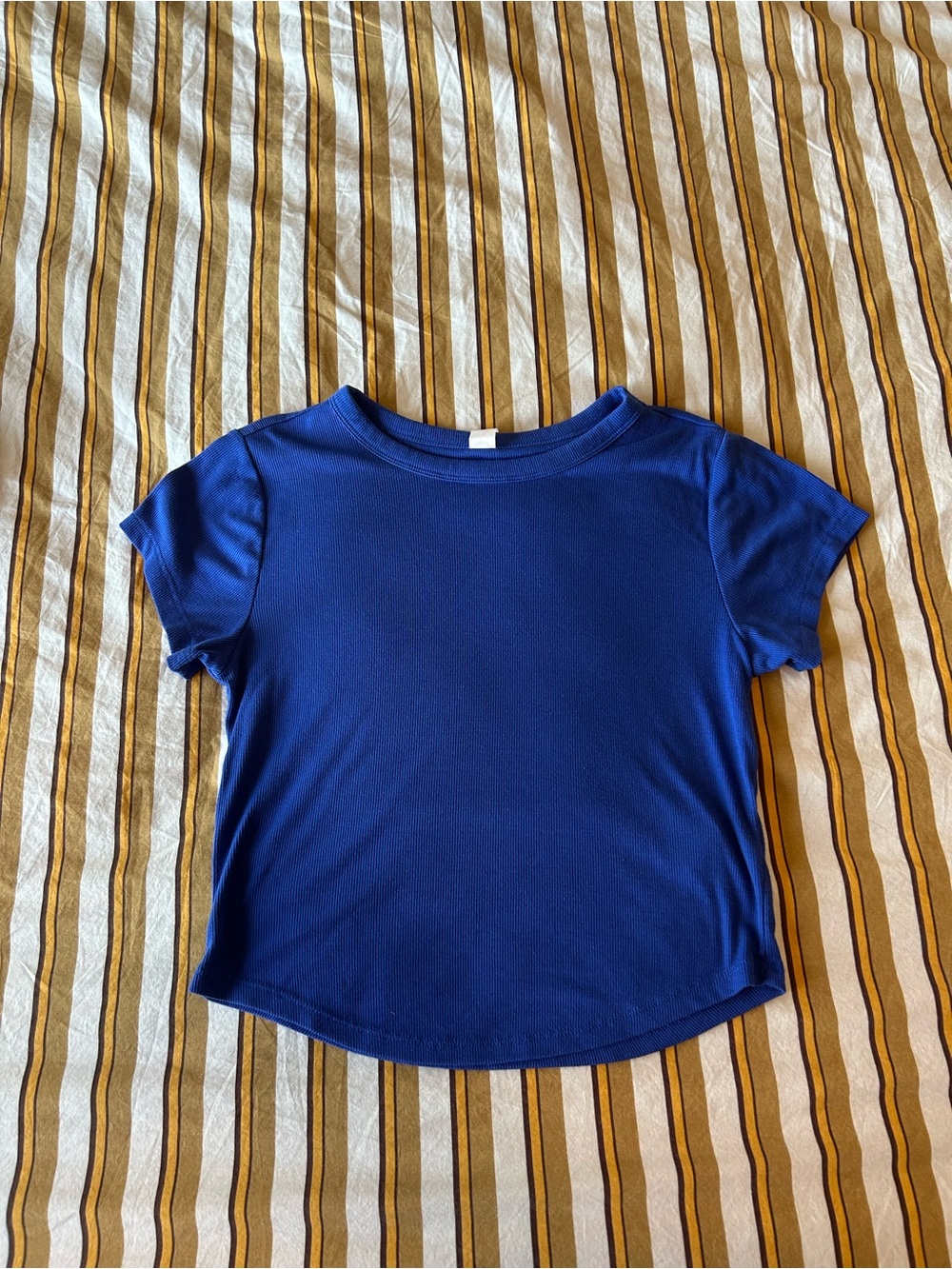 Old Navy Short-Sleeve Royal Blue Crop Tee